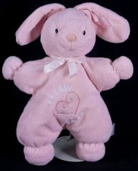 Carters Bunny Rabbit Cuddly Cute Pink Star Shaped Plush Lovey